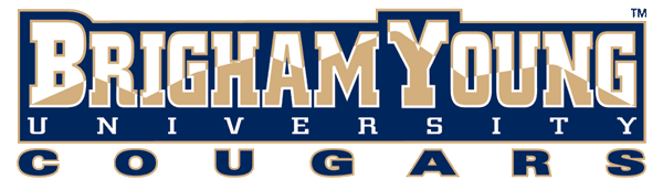 Brigham Young Cougars 1999-2004 Wordmark Logo heat sticker